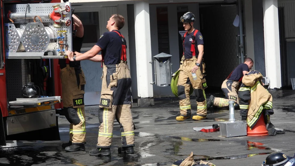 Brand i Navestad. Räddningstjänsten har släckt.