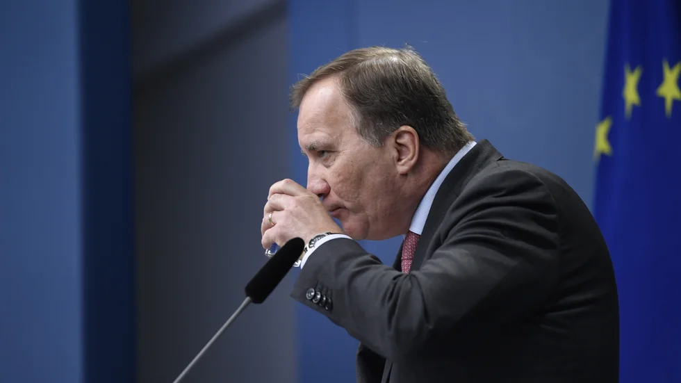 Statsminister Stefan Löfven (S) leder numera en övergångsregering. Arkivbild.