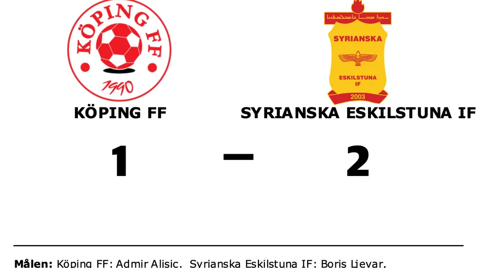 Köping FF förlorade mot Syrianska Eskilstuna IF
