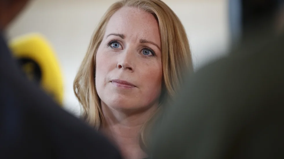 Centerpartiets partiledare Annie Lööf (C) presenterade i dag partiets väg framåt i regeringsfrågan.