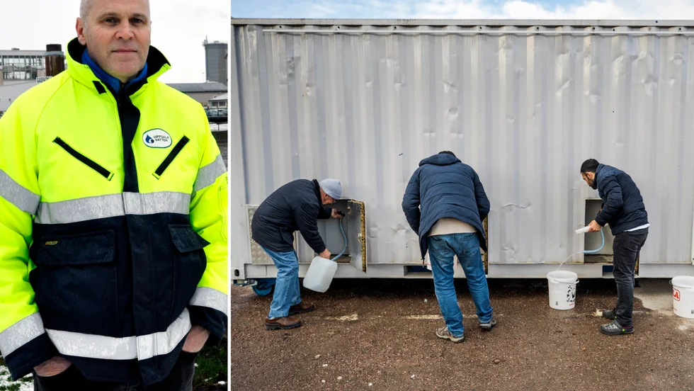 "Vi har ett misstänkt problemområde. Jag vill inte uttala mig mer om vilket område det är men vi tror att det kan vara där föroreningen kommer ifrån", säger dricksvattenchefen Bertil Lustig.