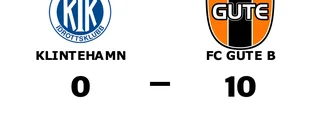 FC Gute B hade målfest borta mot Klintehamn