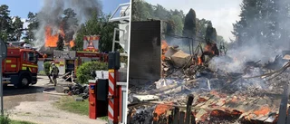 Villabrand i Vansö – huset gick inte att rädda: "Kommer få brinna ner till grunden"