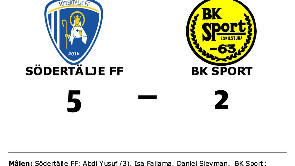 Södertälje FF vann mot BK Sport