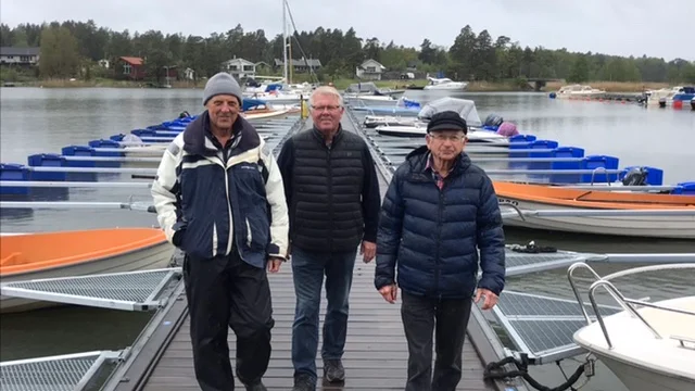Roger G Eriksson, Ulf Ringberger och Bo Jender är drivande i Oxelösunds båtägarförening, som nu ger sig in i valrörelsen.