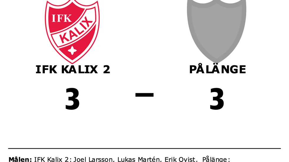 IFK Kalix 2 spelade lika mot Pålänge GIF