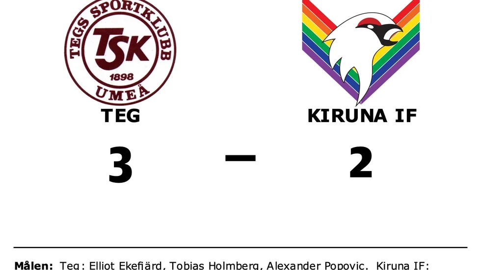 Tegs SK Hockey vann mot Kiruna IF