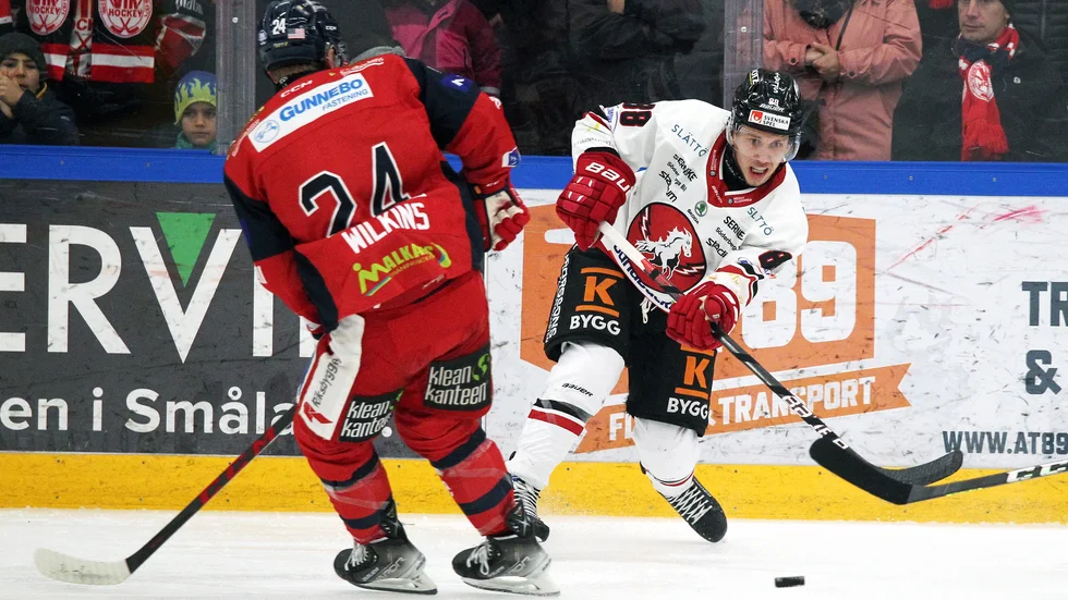 Corey Mackin svarade för ett hästjobb mot BIK Karlskoga.