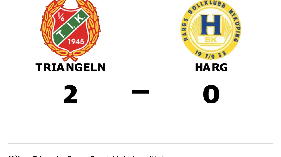 Triangeln vann mot Harg