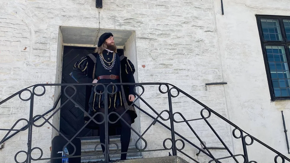 Joakim Möller personifierade Gustav Vasa under lördagen. 