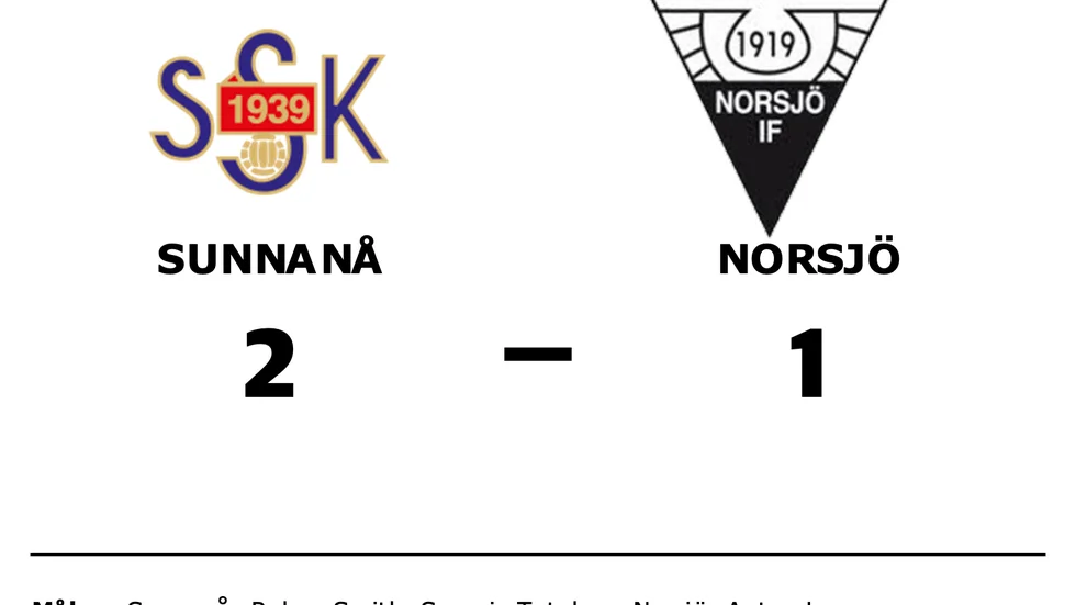 Sunnanå vann mot Norsjö