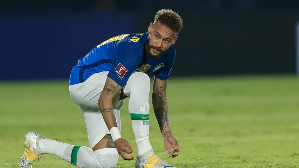 Neymar under 2–0-segern i VM-kvalmatchen mot Paraguay natten mot onsdagen svensk tid.