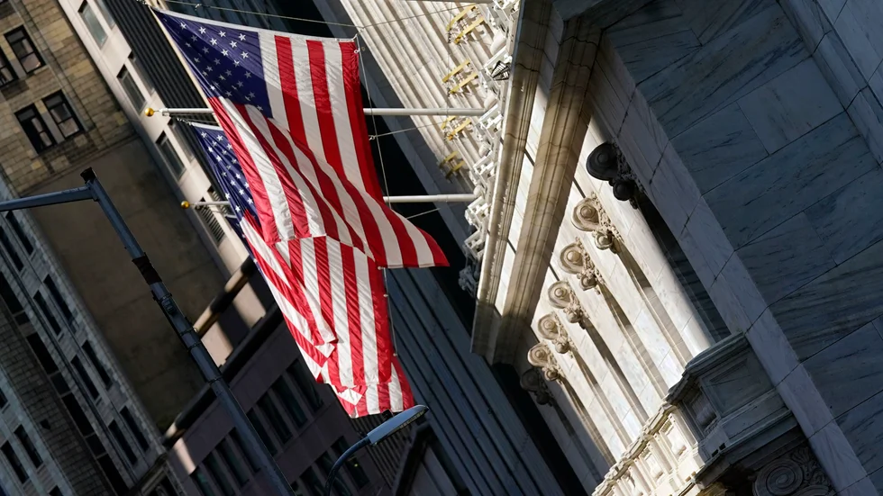 Slutkurserna på New York-börsens ledande index pekade uppåt efter torsdagens handel. Arkivbild.