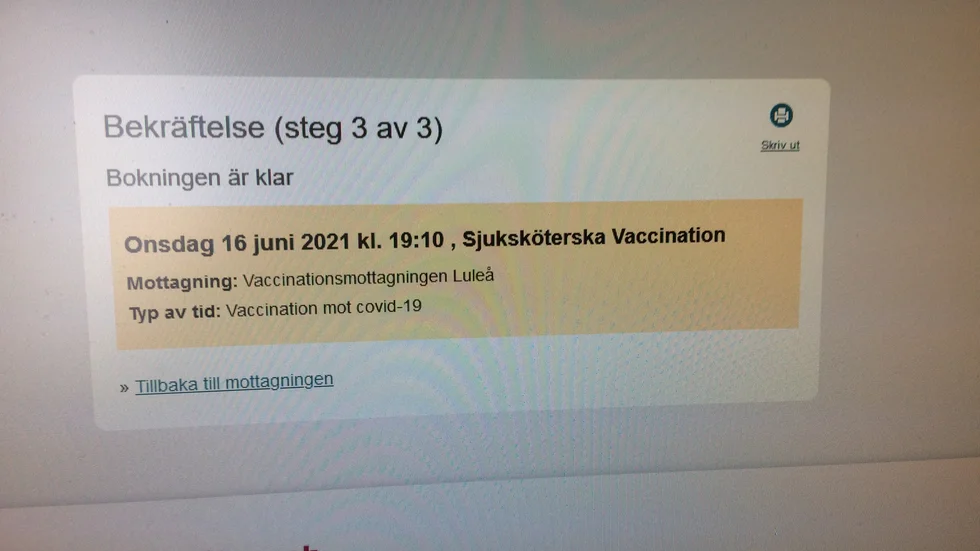 När personer i Luleå i åldern 50-59 år som inte tillhör riskgrupp började boka vaccin 7 maj fanns inga tider förrän i mitten av juni.