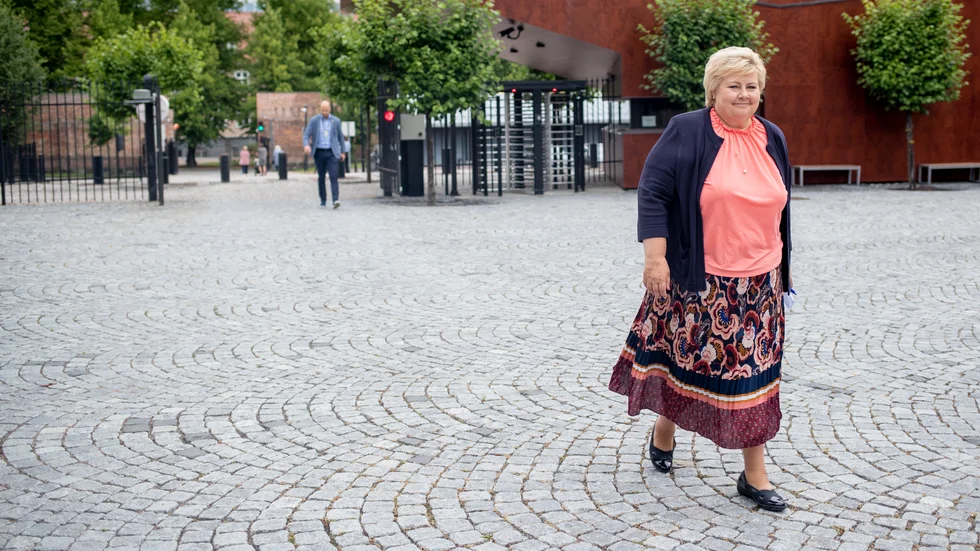 Under åtta år har hon varit statsminister och styrt Norge med stram hand. Men nu är epoken Erna Solberg över. Arkivbild.