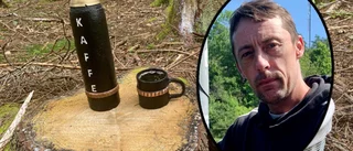 Explosivt kaffe – Matteas tillverkade termos av gammal granat: "Lagom storlek"