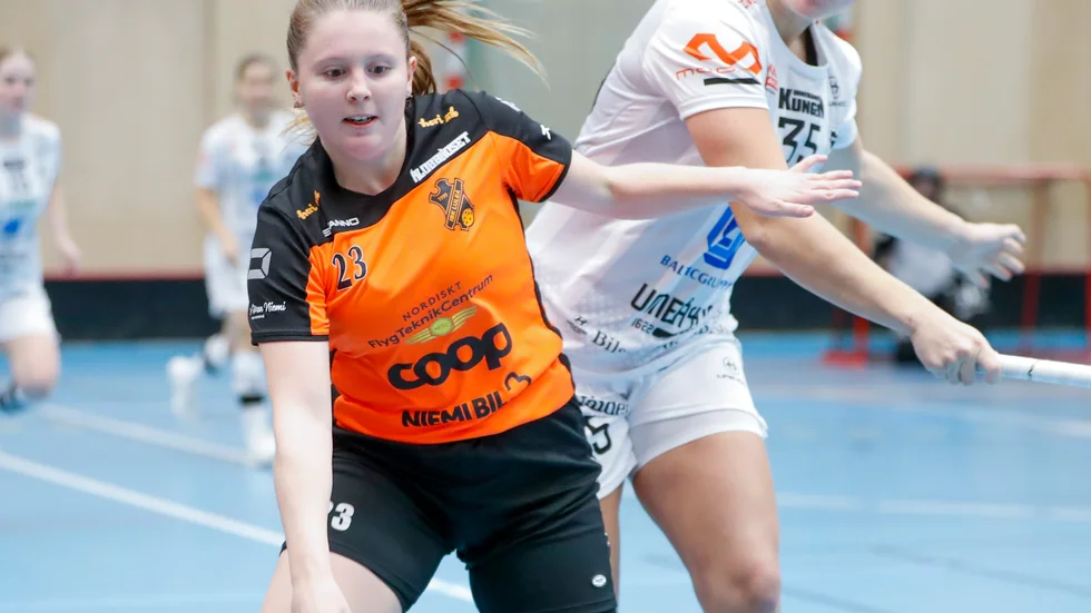 Tilde Bedinger kvitterade till 1-1 för sitt IBK Luleå när man mötte serieledarna RIG Umeå, men sedan rann gästerna ifrån.