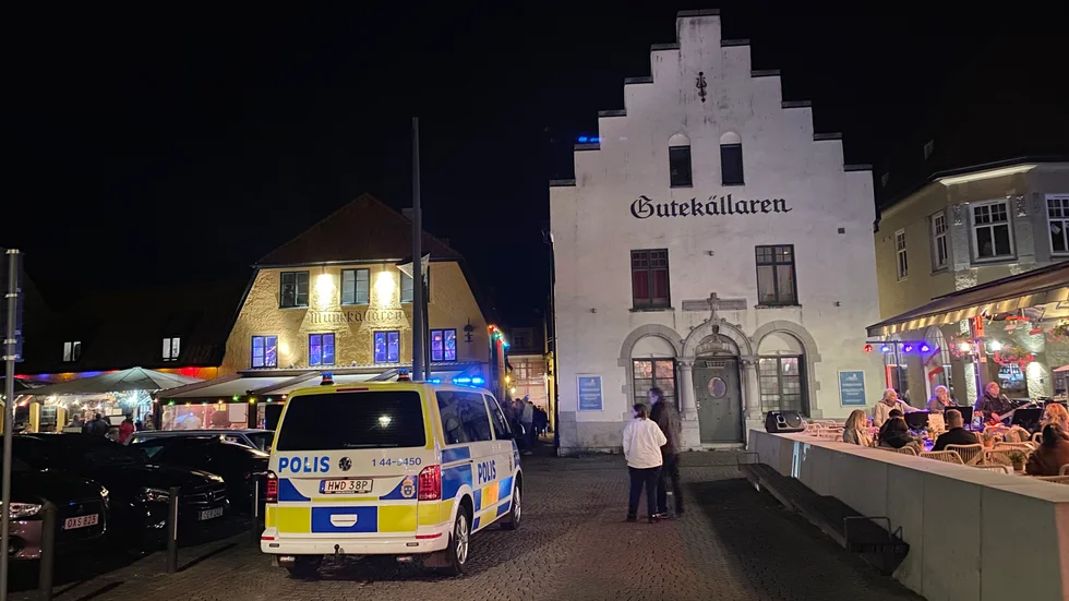 Stora torget under fredagskvällen