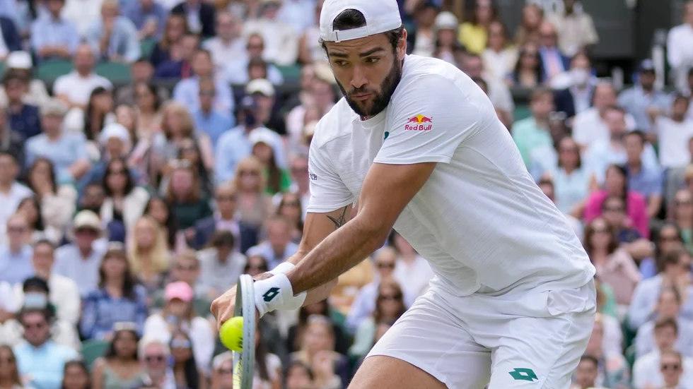 Matteo Berrettini tvingas dra sig ur OS på grund av skada. Arkivbild.
