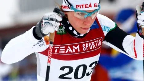 Charlotte Kalla siktar på VM-guld i dag. (Arkivbild)