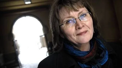Eva Gabrielsson, sambo till bortgångne författaren och journalisten Stieg Larsson.