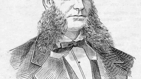 Patron Carl Anton Hedqvist, som han illustrerades i en gammal tidningsartikel.