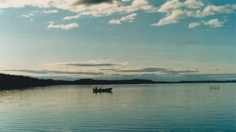 Sent höstfiske med barnbarnet Alexander nedanför hamnen vid Furunäset, Piteå.