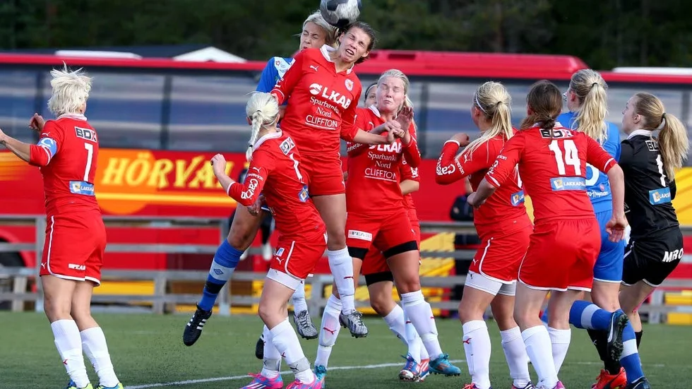 Kiruna FF:s damer spelar i division II nästa säsong.