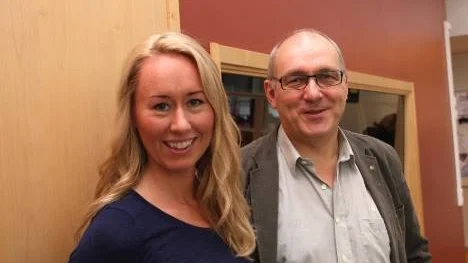 Jenny Sjunnesson och Lars Hallberg är ansvariga för den nya kursen kreativ dokumentärfilmsproduktion som startar till hösten i Piteå.