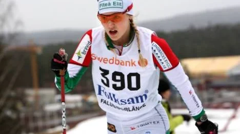 Karolina Skoog, Piteå Elit, överraskade stort genom att bli sexa på SM-tremilen.  "Det här var mitt klart  bästa lopp i SM någonsin", sa hon. (Arkivbild)
