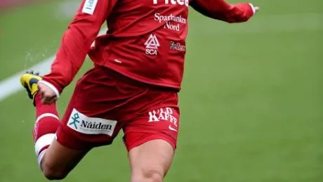 Kaylyn Kyle i Piteå IF:s tröja 2009.