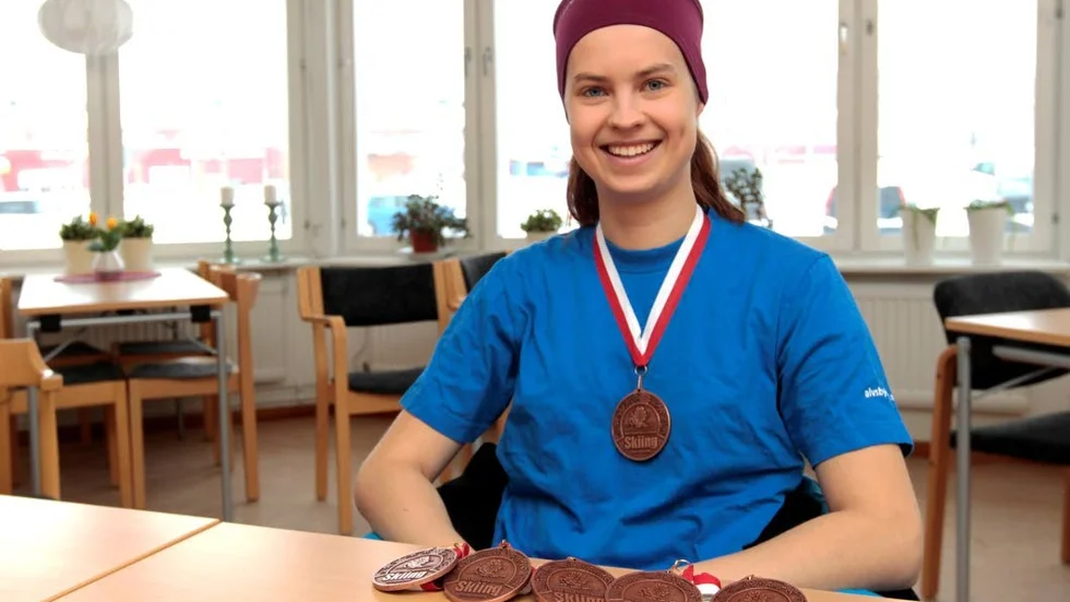 Sex medaljer. Nelly Enmark fick med sig tre VM-brons och tre EM-brons från Polen.