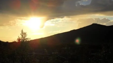 Tog denna fina midnattssolbild i Kiruna när jag var och hälsade på min mamma.