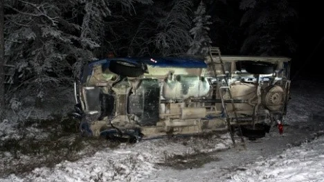 En olycka har under kvällen inträffat söder om Långträsk.