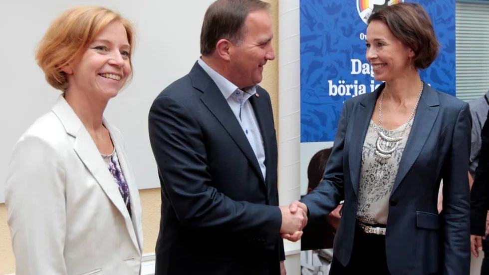 ENGAGERAD. Statsminister Stefan Löfven (S), som besökte Älvsbyn och Svensbyn i fredags, visar ett betydligt större engagemang för regionalpolitiken än företrädaren Fredrik Reinfeldt (M).