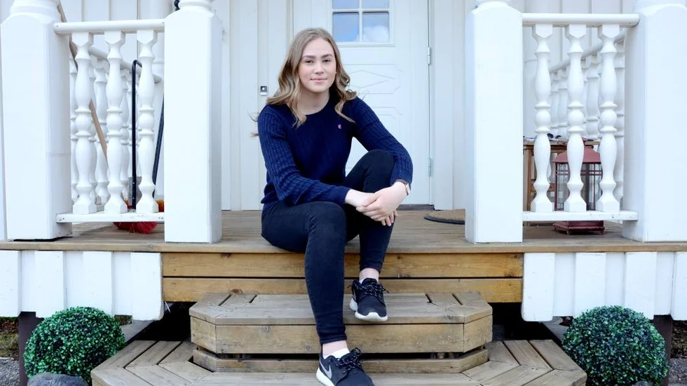 Konståkare. Wilma Persson mottog idrottsstipendie för ungdom på fredagens Gällivaregala.