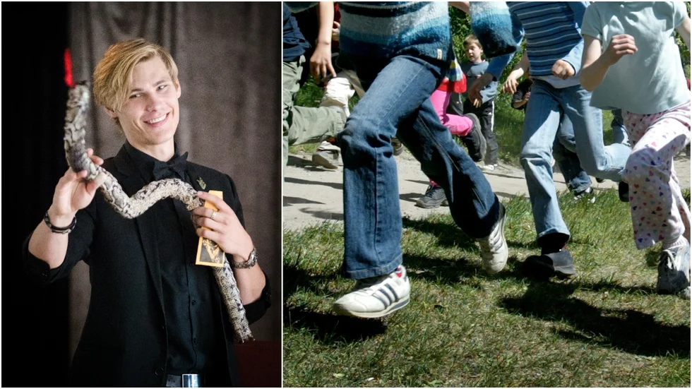På lördag vankas springlopp för barn och unga på Vallas höstmarknad. Trollkarlen Philip Frondelius bjuder under dagen på magishow.
