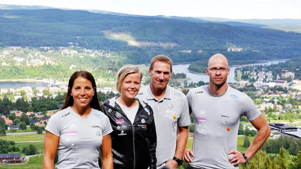 Teamet. Cecilia Kalla, fysioterapeut, Magnus Ingesson, 
personlig tränare och Stefan Thompson, fystränare.