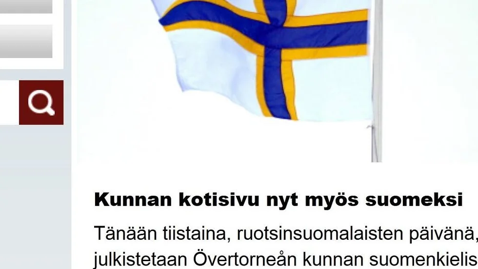 Hemsidan har nu samma innehåll på svenska och finska. Satsningen presneterades på Sverigefinnarnas dag i går.