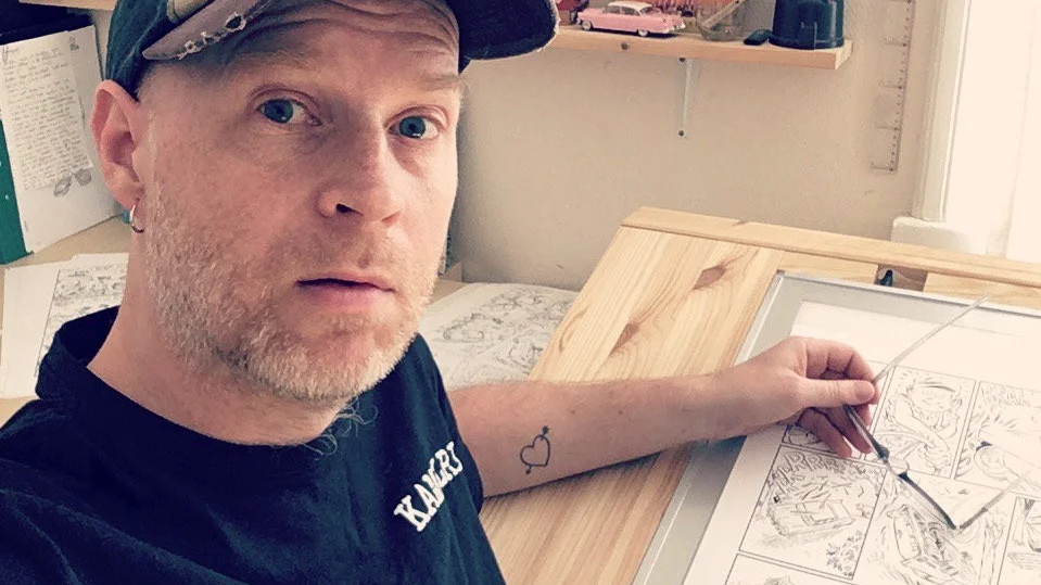 Serietecknaren Mats Källblad. Pressbild.