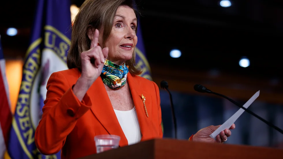 Representanthusets mäktiga talman, demokraten Nancy Pelosi, vill få klarhet om uppgifter om ryska skottpengar på amerikanska soldater. Arkivbild.