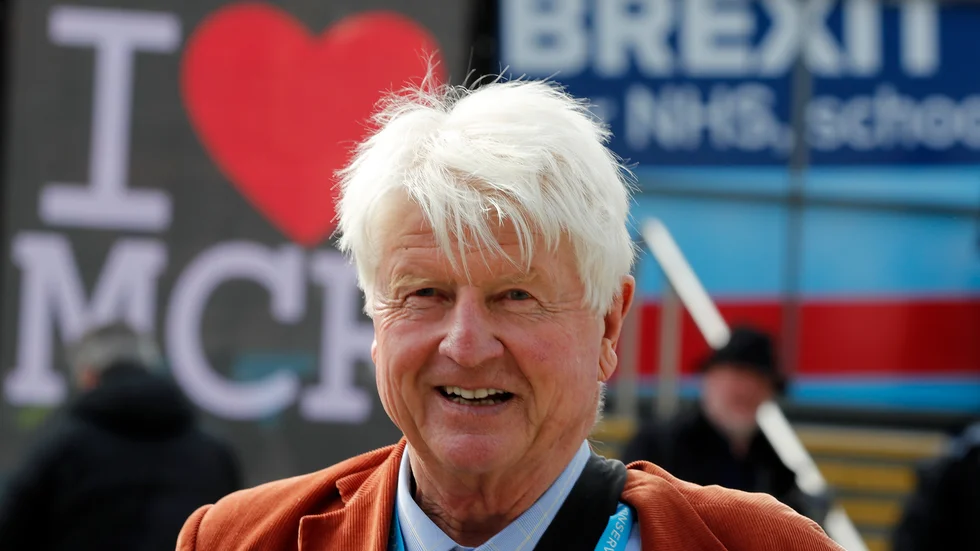 Stanley Johnson, pappa till Boris Johnson, har rest till Grekland vilket väckt uppmärksamhet på hemmaplan. Arkivbild.
