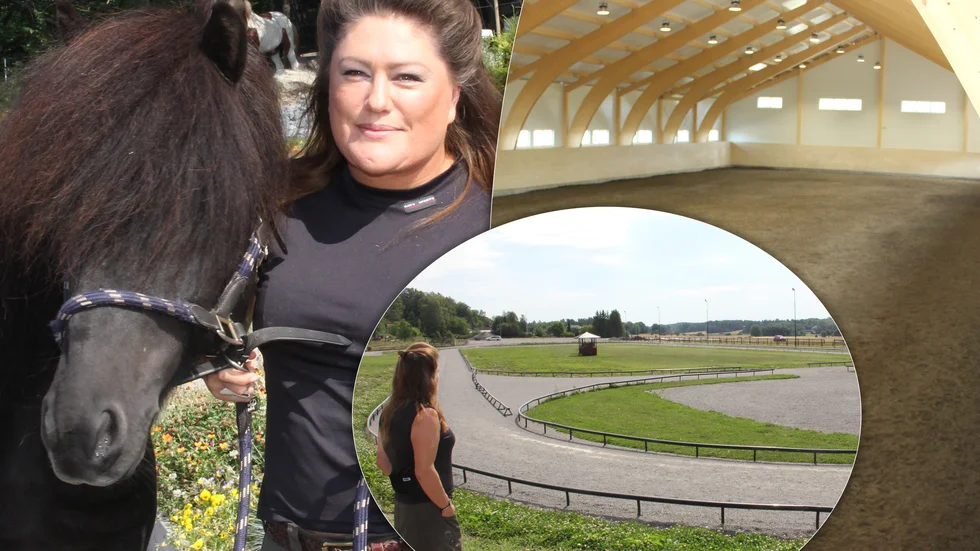 Pandemin gör att större tävlingar fått ställas in. Nu satsar Sara Larsdotter istället mer på att arrangera clinics, föreläsningar, kurser, avel med sin topprankade hingst Meitill frá Skipasaga (på bilden) samt utveckling och träning av hästar som hon ska sälja.
