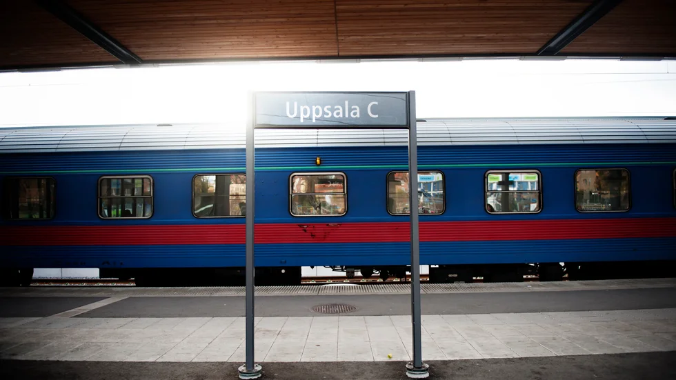 Stopp i tågtrafiken mellan Märsta och Uppsala. 