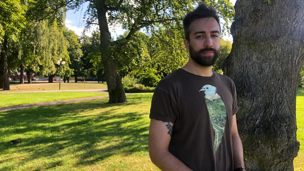 Lucas Falk, från Eskilstuna, driver Bläckfisk Förlag med 
två kollegor. De strävar efter att göra rollspelsvärlden lite mer inkluderande: "Det börjar röra sig i en ny riktning".