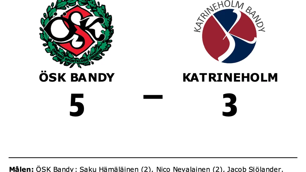 Örebro SK vann mot Katrineholm Bandy