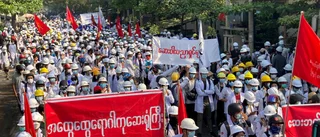 Partitopp död efter nattliga räder i Myanmar