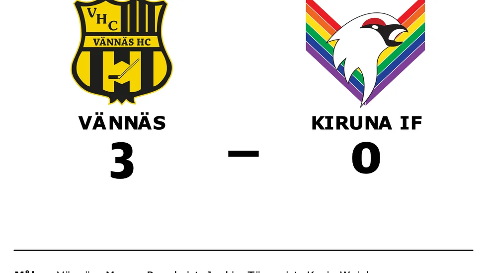 Vännäs vann mot Kiruna IF