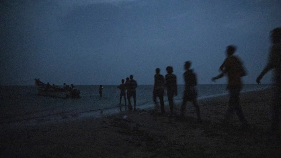 Migranter förbereder sig för att lämna Djibouti. Arkivbild från 2019.