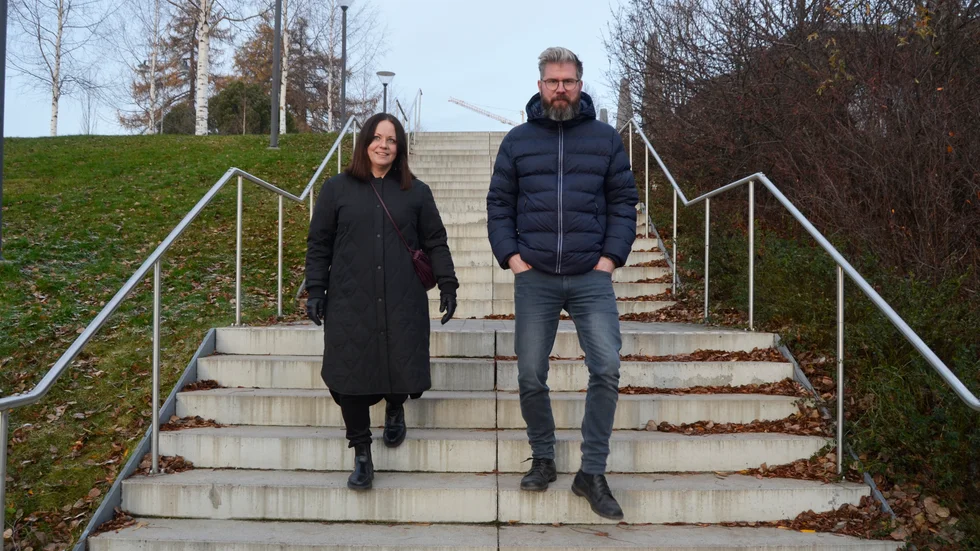 Projektledarna Michaela Bondeson och David Marklund, på Region Västerbotten är i den inledande fasen av miljonprojektet Relocate.